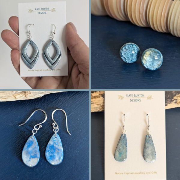 Winter Blue Earring Collection - stunning silvery blue earrings