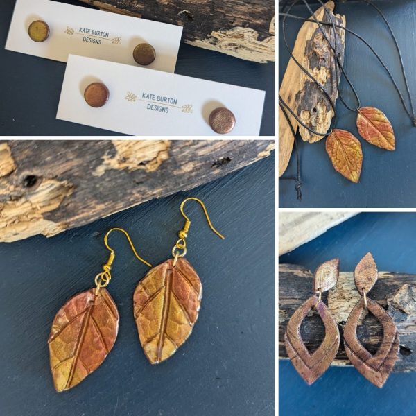 Autumn collection - lovely rustic Autumn colours earrings and necklaces