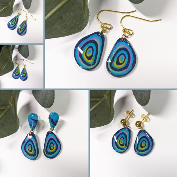 Peacock Inspired Earrings