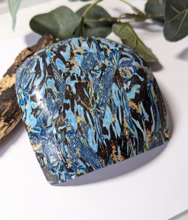 Mokume Blue Trinket Dish - Image 2